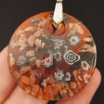 Jewelry Brown Millefiori